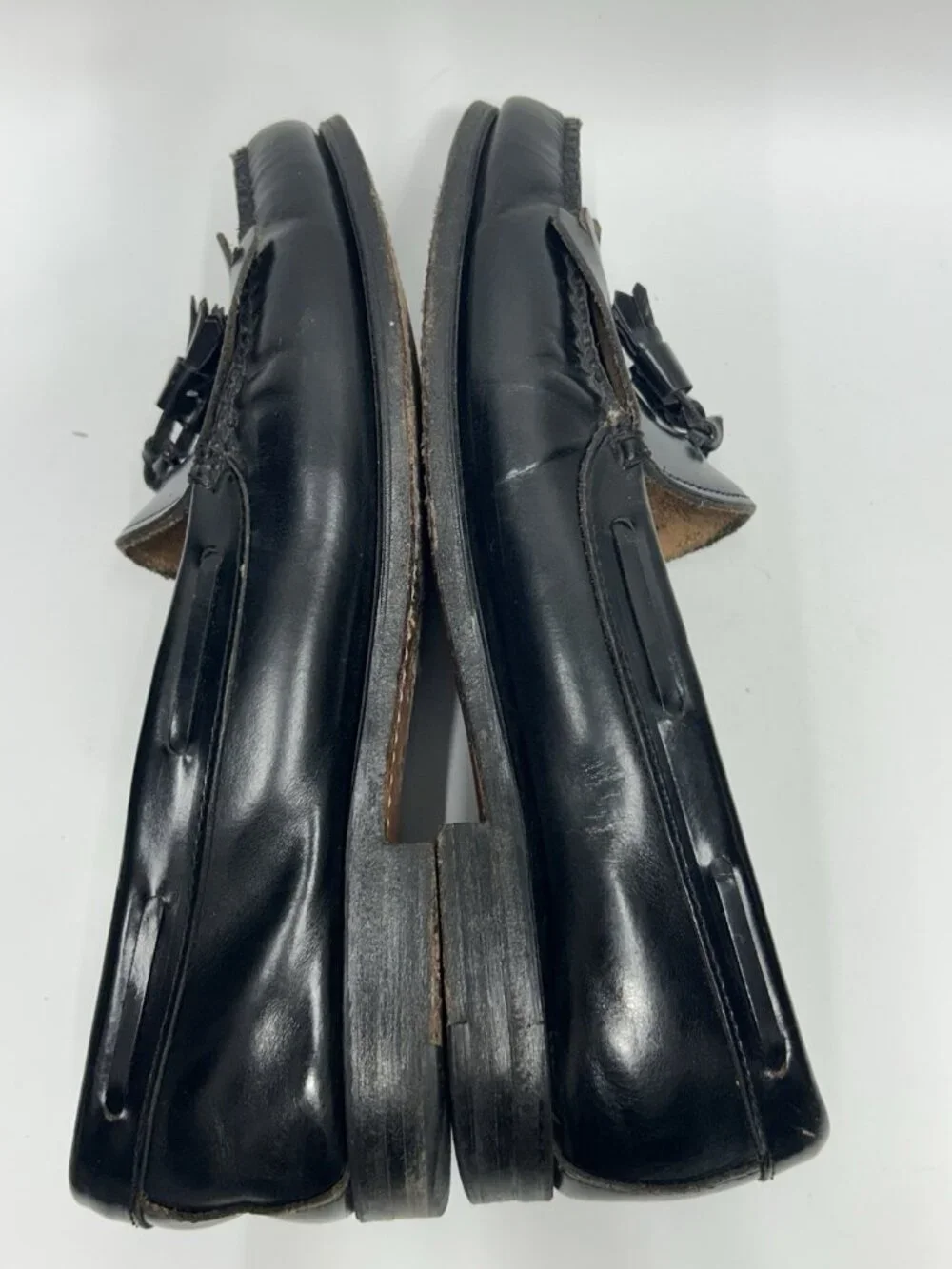 G.H. Bass Weejuns Tassel Loafers Men’s Sz 11.5 D Black Leather Kiltie Fringe USA
